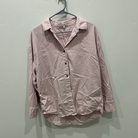 Favorite Daughter Blush Pink Button-Up Shirt - Picture 1 of 5